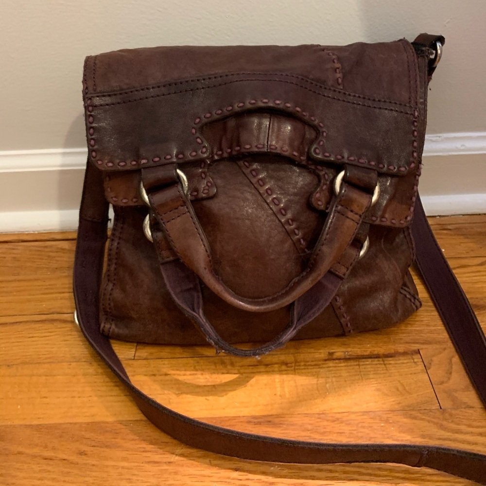 Lucky Brand Italian Leather Satchel Bag